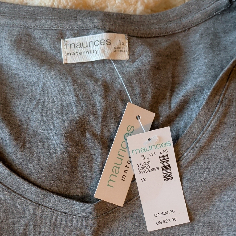 Maurices Heather Gray Maturity Tee - Picture 2 of 3